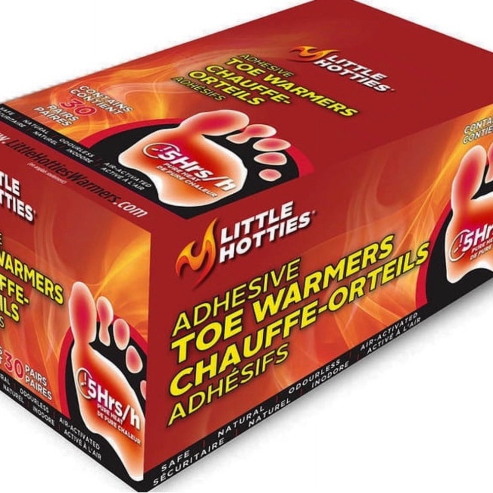 30 Pairs Little Hotties Adhesive Toe Warmers - 5 Hours of Pure Heat